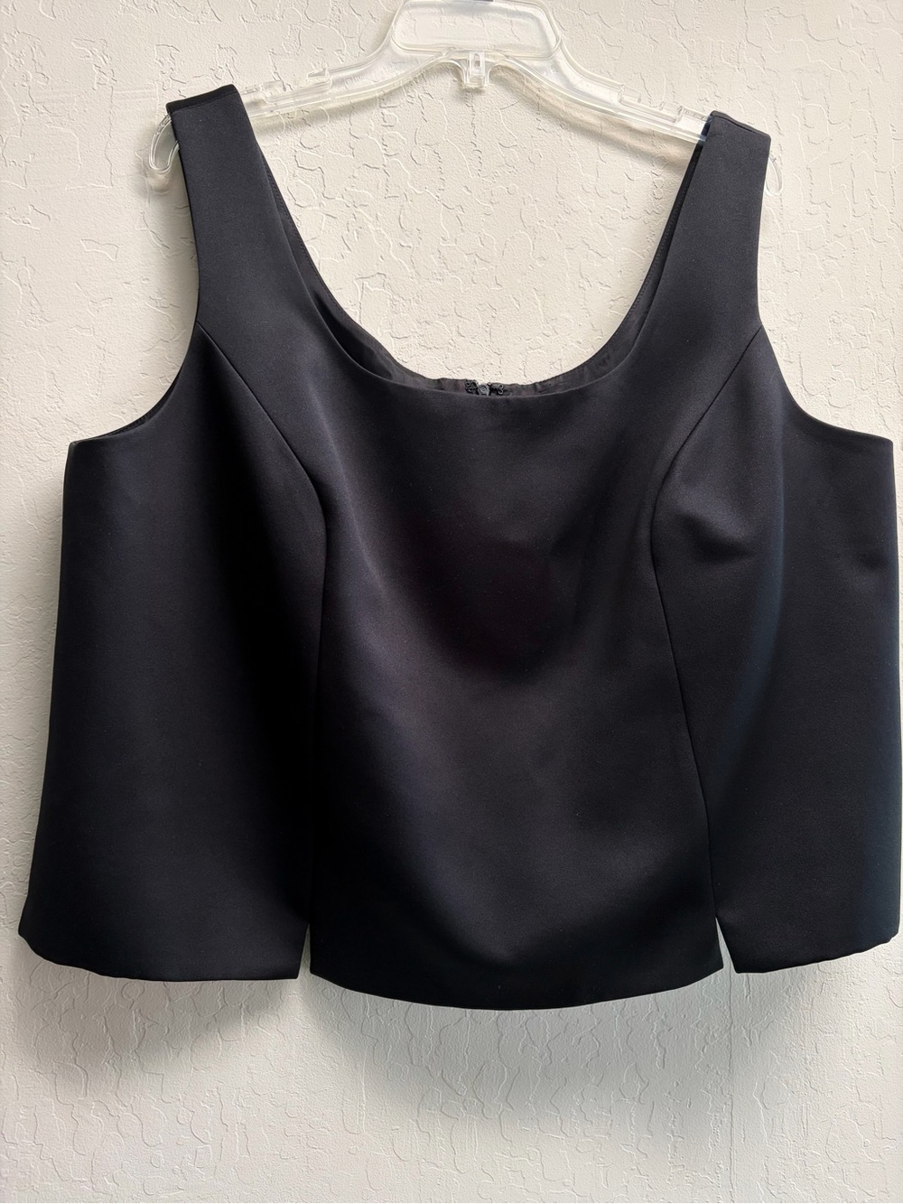 Oleg Cassini Black Tie Top, Size 20W